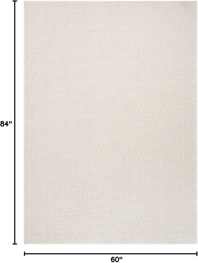 Easy Jute Rug 5x7 Indoor Outdoor Natural Rugs Solid Fiber Rug Woven Area Rug - Image 2