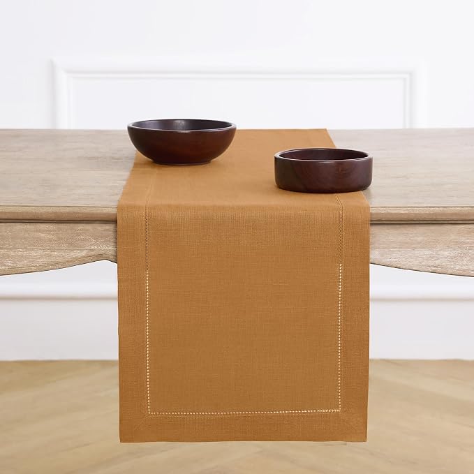 Solino Home Linen Brown Sugar Table Runner 72 Inches Long by SolinoHome