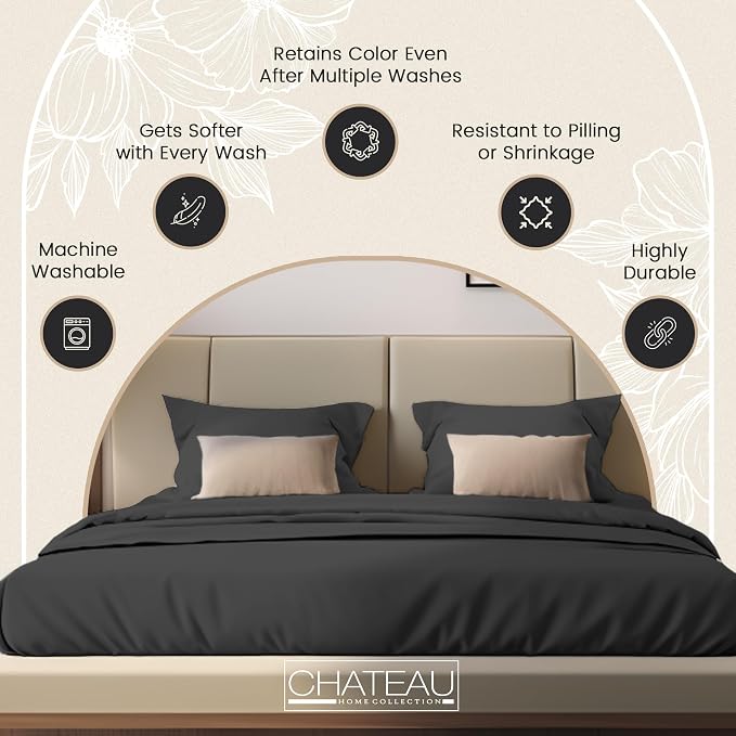 Organic Cotton Sheets Queen Sheet Set Deep Pocket, 100% Cotton Bed Sheets Queen - Image 6