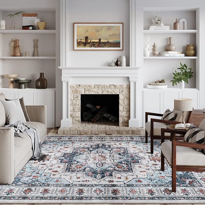 zesthome Washable Rug 5x7 Area Rugs, Stain Resistant Rugs - Image 3