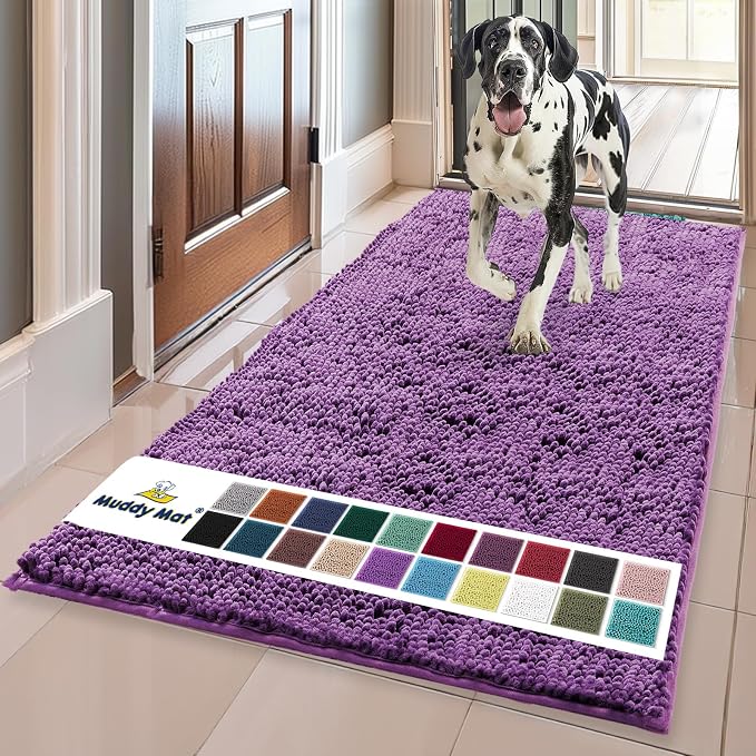 Muddy Mat® Shown on TV – Super Absorbent Door Mat Indoor, Microfiber Quick Dry by MuddyMat%C2%AE
