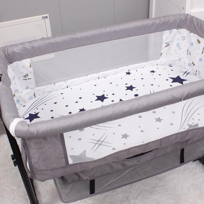 Belsden Pack of 3 Fitted Bassinet Sheet Set, Flexible Fit Various Bassinet - Image 8