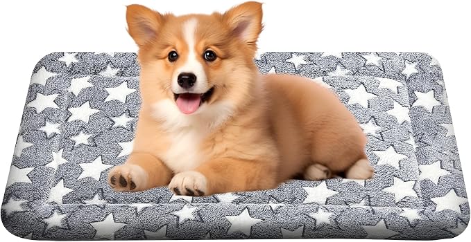 Washable Dog Bed Plush Orthopedic Outdoor Crate Mat by Unknown