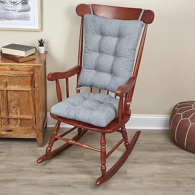 Klear Vu Omega Non-Slip Rocking Chair Cushion Set, Assembled in USA, Thick by KlearVUHomeTextiles