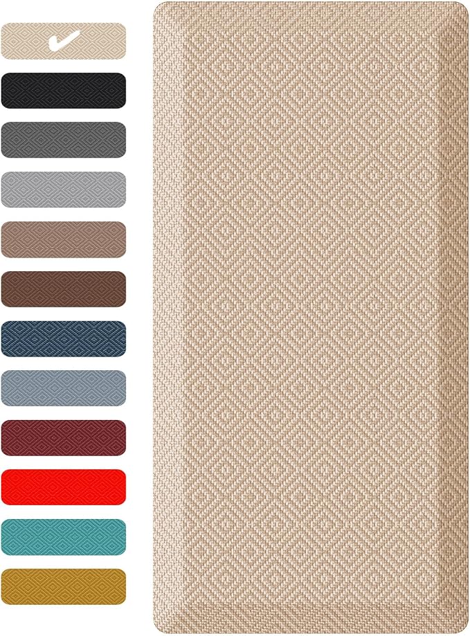 Ophanie Kitchen Mats for Floor, 3/4 Inch Thick Kitchen Rugs, Waterproof by Ophanie