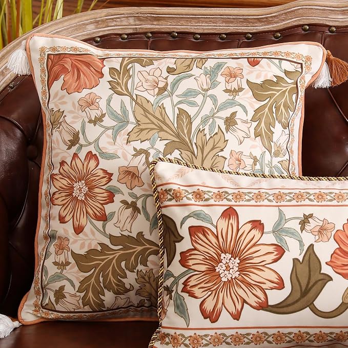 Throw Pillow Covers Pack of 2, Decoration Square Pillows Cushion Covers - Image 3