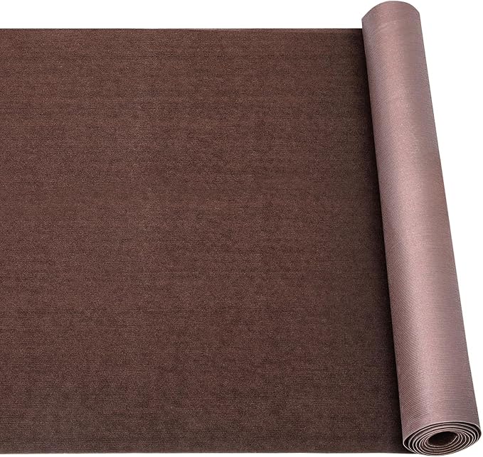 Marine Carpet, 6 FT x 23 FT Brown Indoor Outdoor Carpet 0.2" Thick Boat Carpet - Image 9