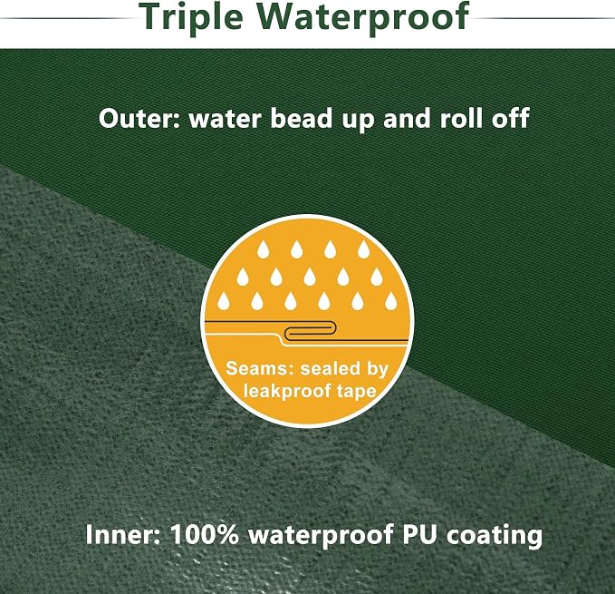 Favoyard Patio Chair Cushions 20 x 20 x 3 Inch Waterproof Outdoor Seat Cushions - Image 4