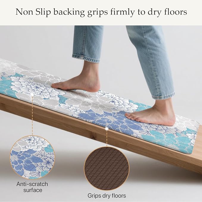 GENIMO Kitchen Mats for Floor, Kitchen Rugs Non Slip Washable Sets of 2 - Image 4