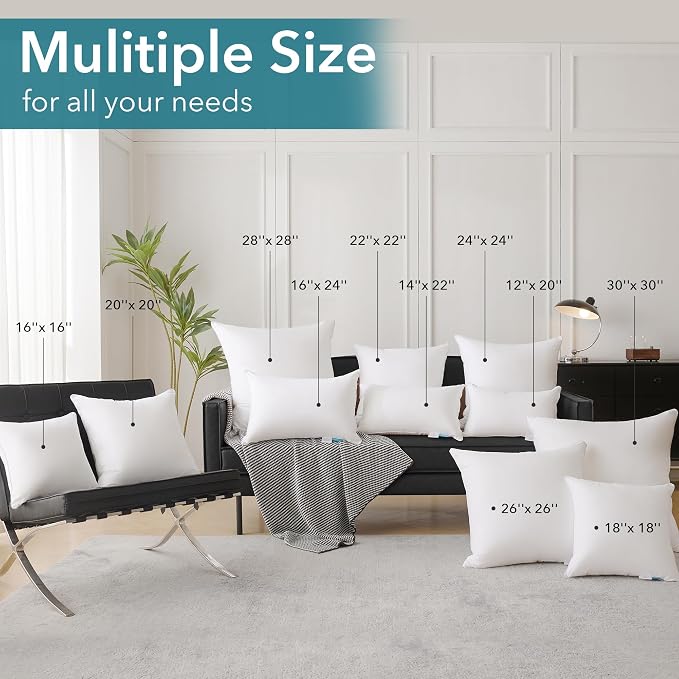 Oubonun 26 x 26 Pillow Inserts - Image 6