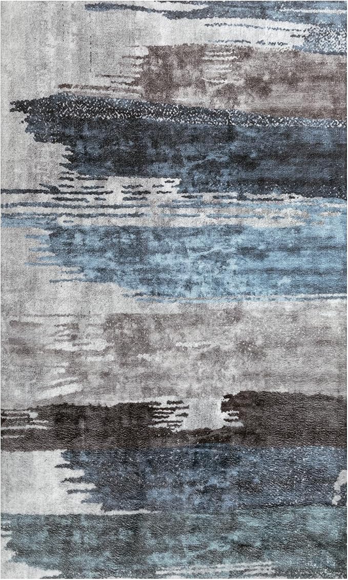Ciicool Abstract Area Rug Indoor, 3x5 Washable Entryway Rug, Modern Soft Throw - Image 9
