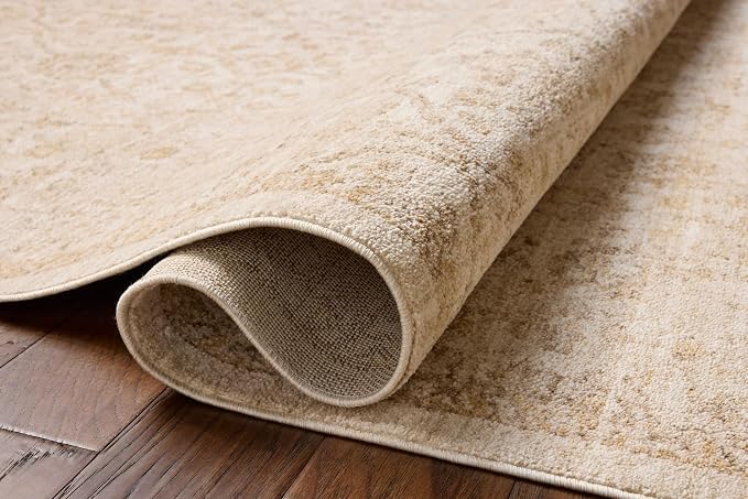 Loloi Chris Loves Julia Palma Collection PLM-01 Ivory/Sand 2'-7" x 12'-0" - Image 4
