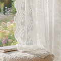 Anmao Vintage Lace Curtains 54 Inches Long 2 Panels Set, Romantic Elegant Light by Anmao