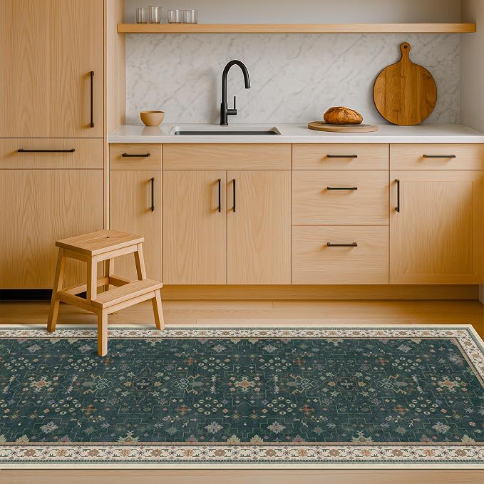 Dark Green 2x6 Kitchen Rug - Image 7