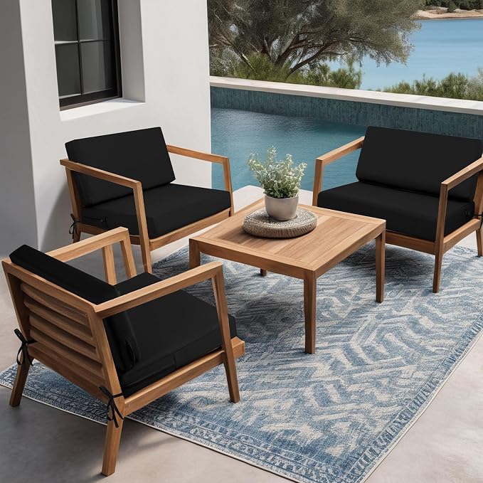 idee-home Outdoor Cushions for Patio Furniture, Outdoor Seat Cushion, - Image 3