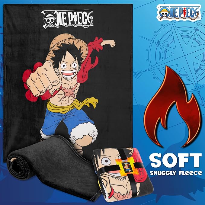 One Piece Fleece Blanket Super Soft Blanket Throw Bed Accessories 150 x 130cm - Image 3