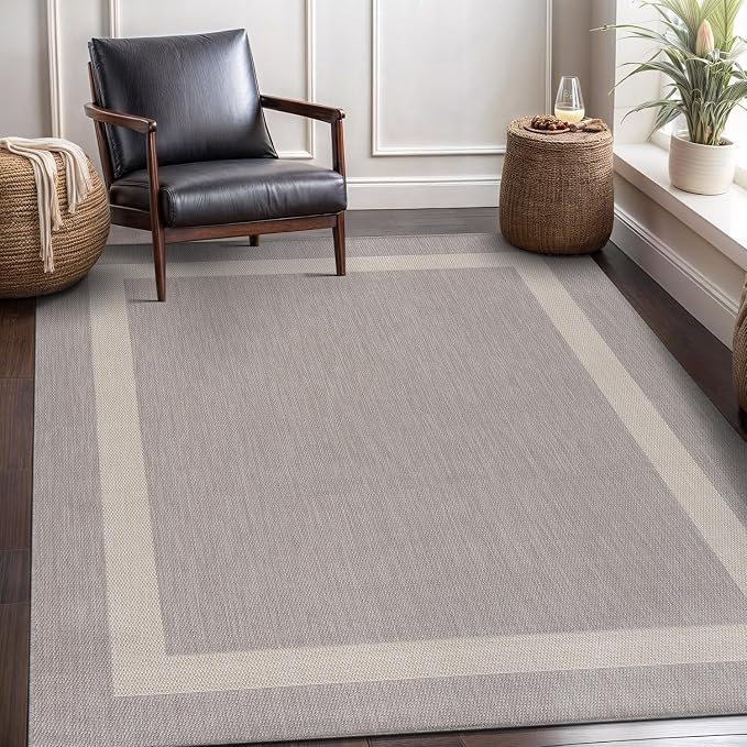 CAMILSON Outdoor Rug 6x9, Modern Outside Rugs - Image 10