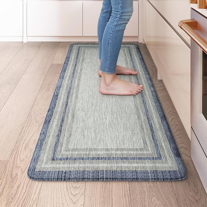 KIMODE Anti Fatigue Kitchen Mat, Cushioned Boho Oriental Kitchen Runner by KIMODE