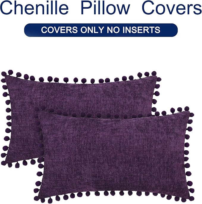 CaliTime Throw Pillow Covers Decorative 20 X 12 Inches Pack of 2 Cozy Solid - Image 6