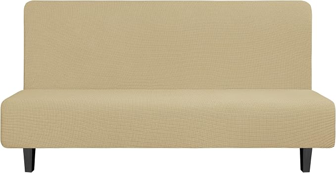 Easy-Going Stretch Futon Slipcover Armless Futon Bed Cover Furniture Protector by Easy-Going
