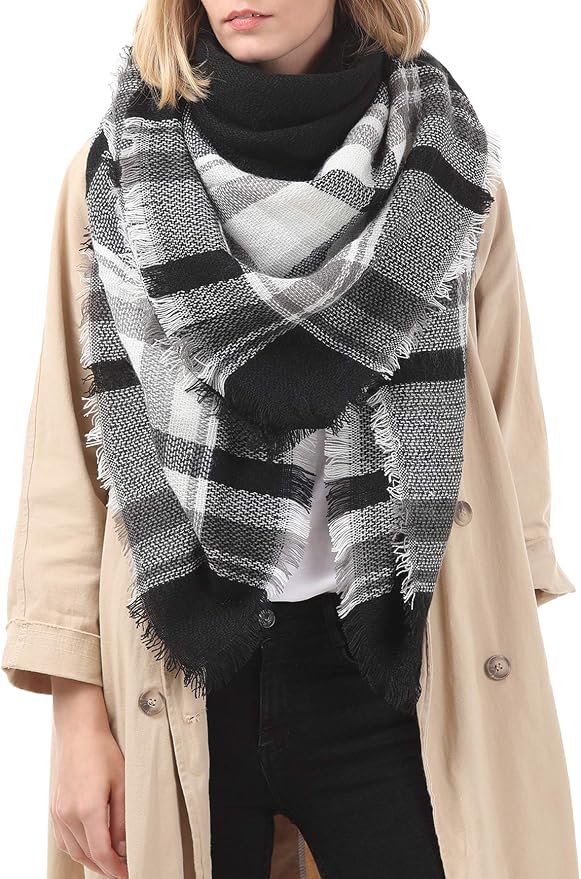 American Trends Women's Cozy Warm Winter Fall Blanket Scarf Stylish Soft Chunky - Image 2