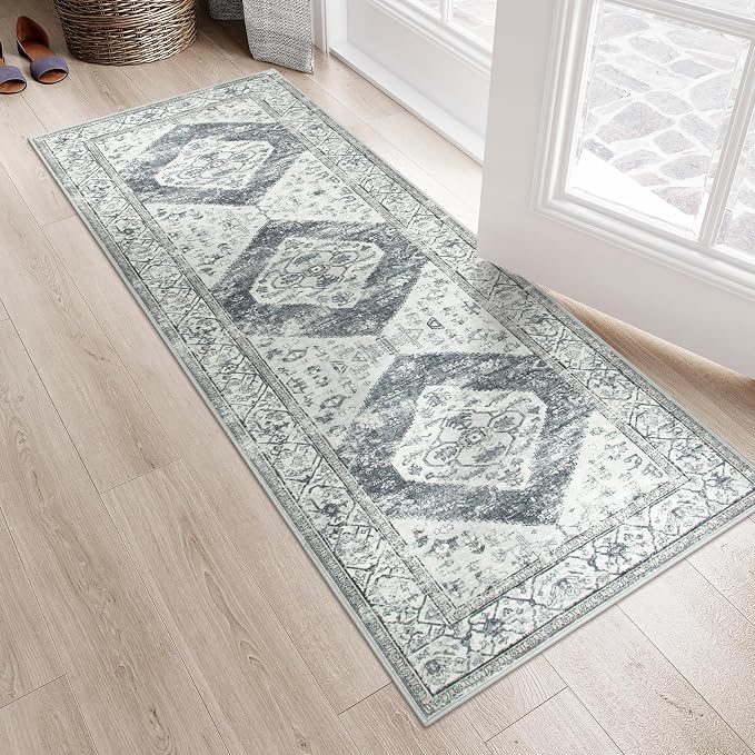 Lahome Boho Hallway Runner Rug 2x6, Washable Untra-Thin Non-Slip Kitchen Runner - Image 6