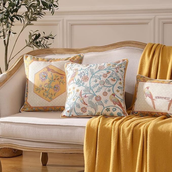 patdrea Linen Decorative Throw Pillow Covers Set Soft Durable Cushion Cases - Image 7