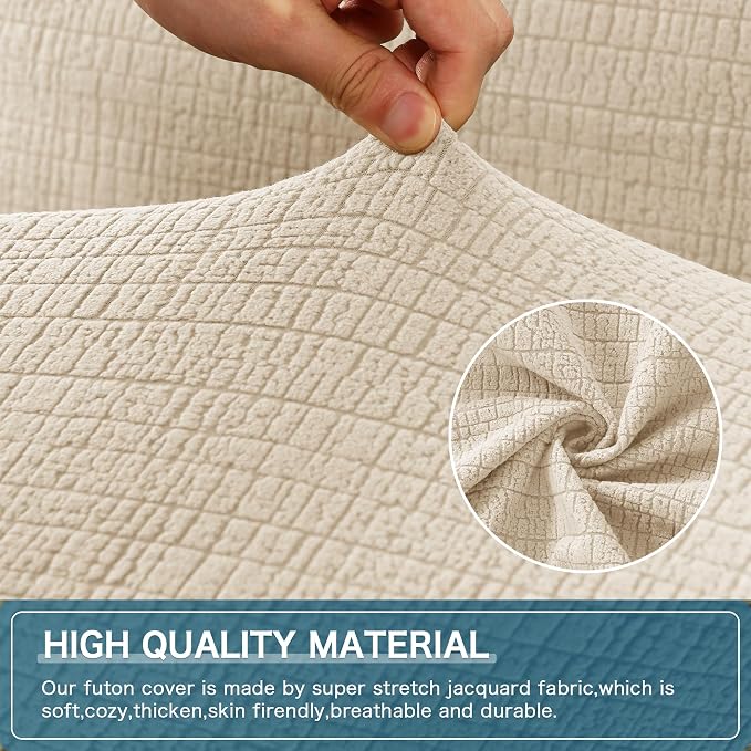 H.VERSAILTEX 100% Waterproof Futon Covers, Leakproof Armless Sofa Covers - Image 2