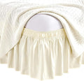 Ivory Wrap Around Bed Skirts by Unknown