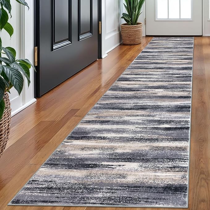 Modern Abstract Runner Rug 2x10 by lansny