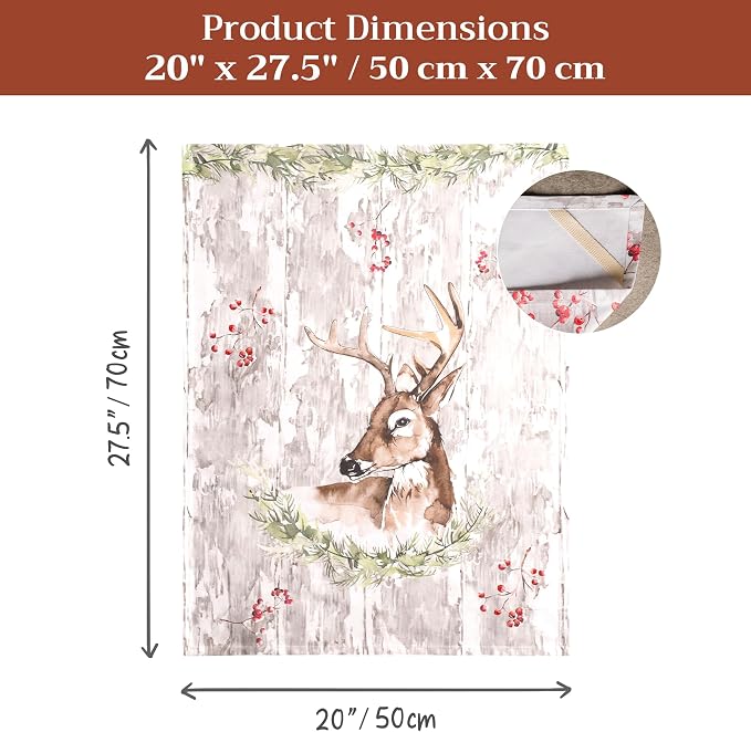 Maison d' Hermine Kitchen Towels Set of 3 100% Cotton 20" x 27.5" Reusable - Image 7