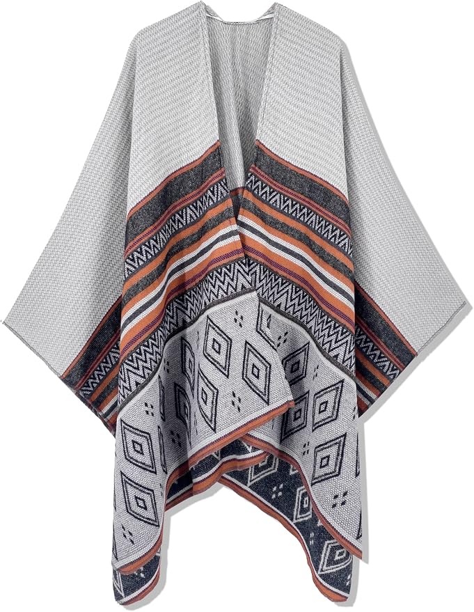 Breezy Lane Women's Shawl Wraps Warm Poncho Ruana Wrap Cardigan by BreezyLane