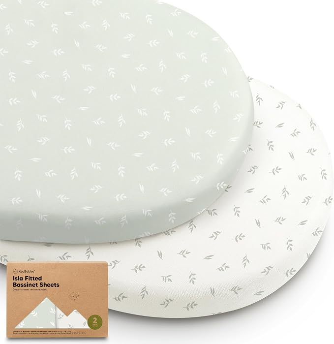 2-Pack Baby Bassinet Sheets Girl, Boy by KeaBabies