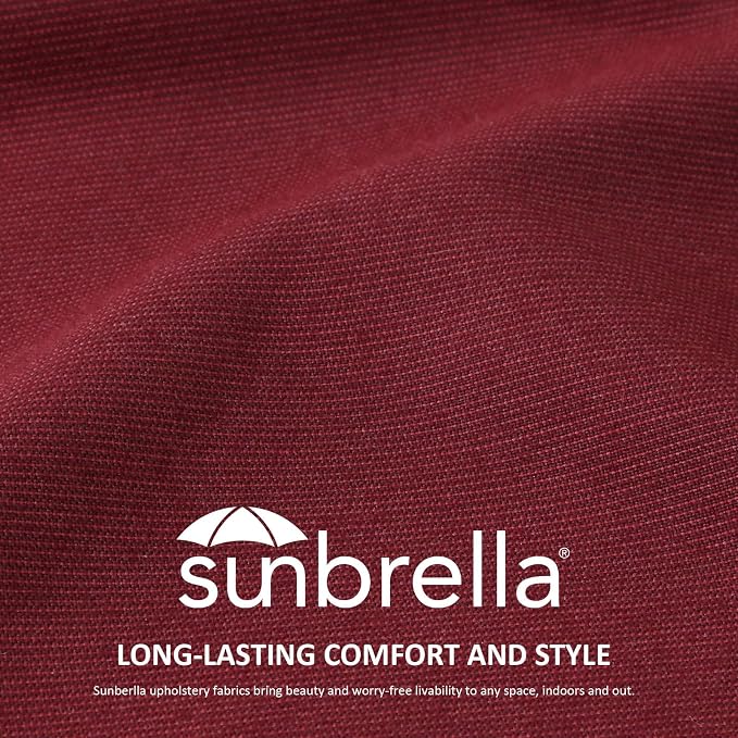 Sunbrella Outdoor High Back Chair Cushion Seat Pads, 44 x 21 Inch - Image 2