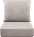 Luxury 6" Outdoor Cushions for Patio Furniture, Fade Resistant Couch Chair by Pugire