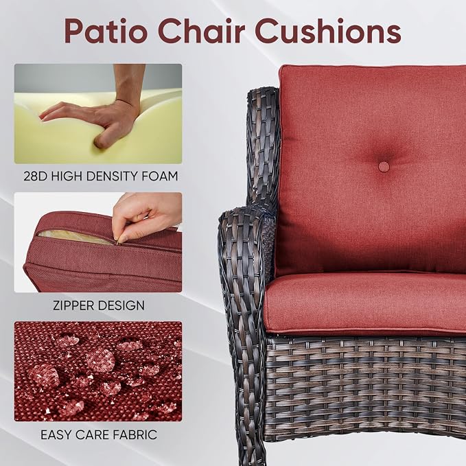 Outdoor Chair Cushions 3 Packs - Image 6