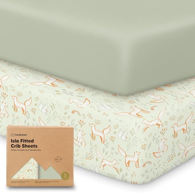 KeaBabies 2-Pack Baby Crib Sheets by KeaBabies