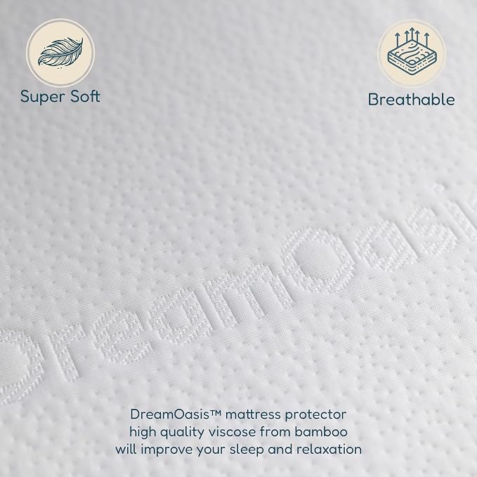 DreamOasis Waterproof Mattress Protector Twin Size - Image 3