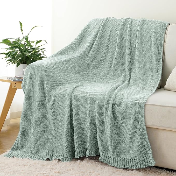 BATTILO HOME Sage Green Throw Blanket - Image 8