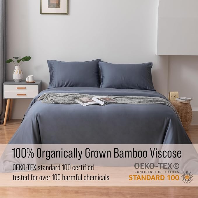 Bella Coterie Luxury Bamboo Viscose Twin Size Sheet Set | 100% Organically - Image 4