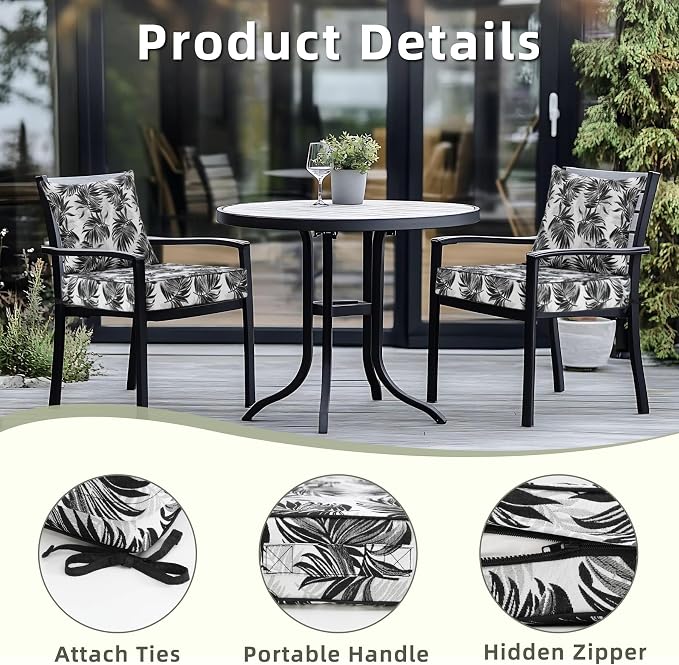 Favoyard Outdoor Seat Cushion 22 x 22 x 3 in Waterproof Pattern Fade Resistant - Image 6