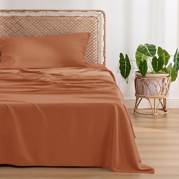 Bedsure Cooling Sheets Twin XL, Rayon Derived from Bamboo, Breathable & Soft - Image 2