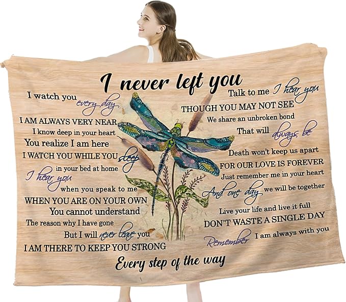 Dragonfly Blanket Memorial Sympathy Gifts - Image 2