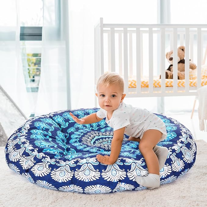 35" Large Mandala Floor Cushion Round Meditation Floor Pillow Cushion - Image 5