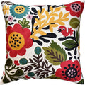 Red Polish Floral Pillow Cover Bird Flower Pillowcase Floral Outdoor Suzani by Kashmir+Designs