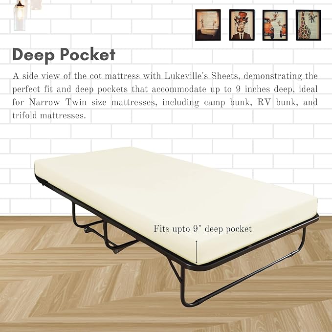 Lukeville's Cot Sheet 25" x 75", Daycare - Image 3