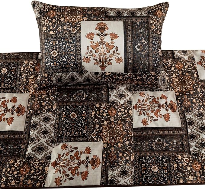 The HomeCentric King/Queen/Twin Brown Decorative Twin 53"x18" Bed Runner - Image 2