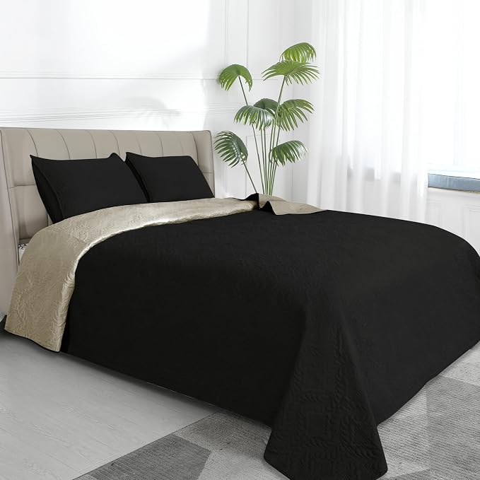 Easy-Going Full/Queen Size Reversible Quilt Set by Easy-Going