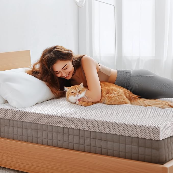 Subrtex Cover for Mattress Topper King Size 2 Inch Mattress Topper Protector - Image 3