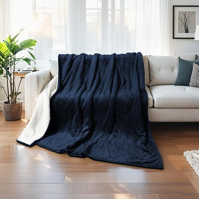 Electric Blanket Twin Size 62" x 84" Thickened Flannel and Sherpa Heated Blanket - Image 7